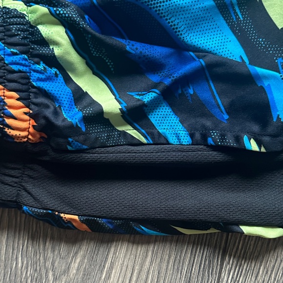 adidas Kids Patterned Shorts - Black, Blue, Green, Orange - Picture 6 of 6